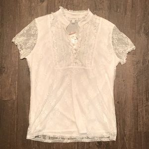 NEW Fashion Bug White Floral Blouse